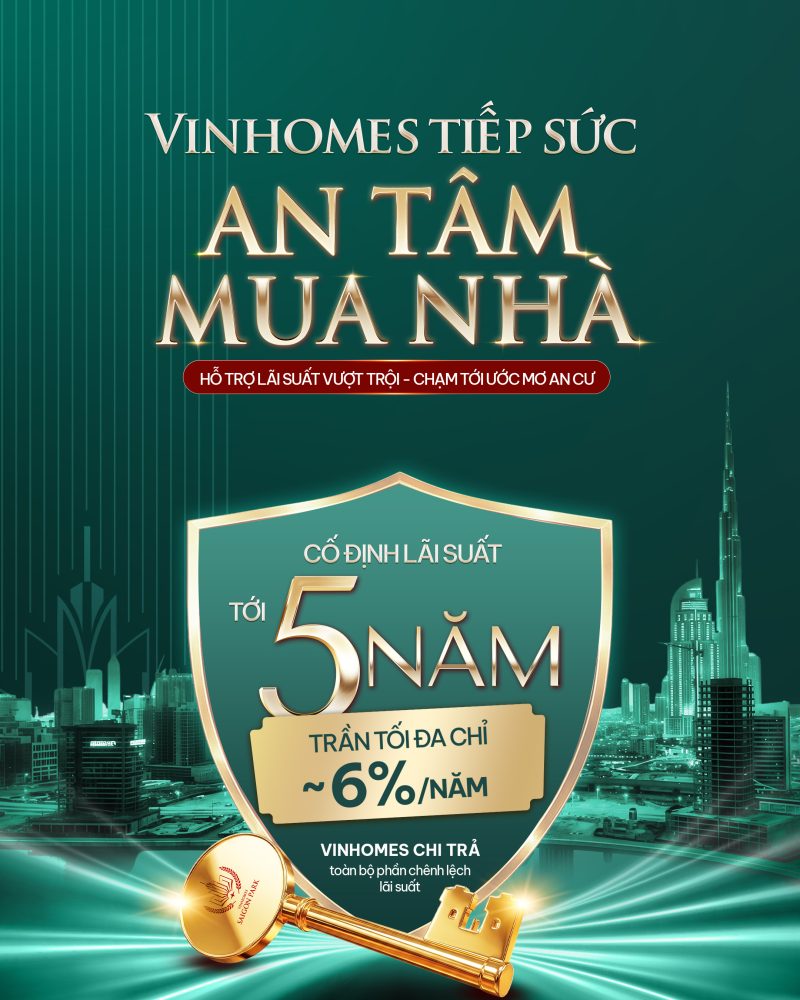Chính sách bán hàng ân hạn lãi Vinhomes Hóc Môn